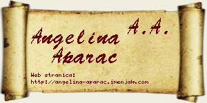 Angelina Aparac vizit kartica